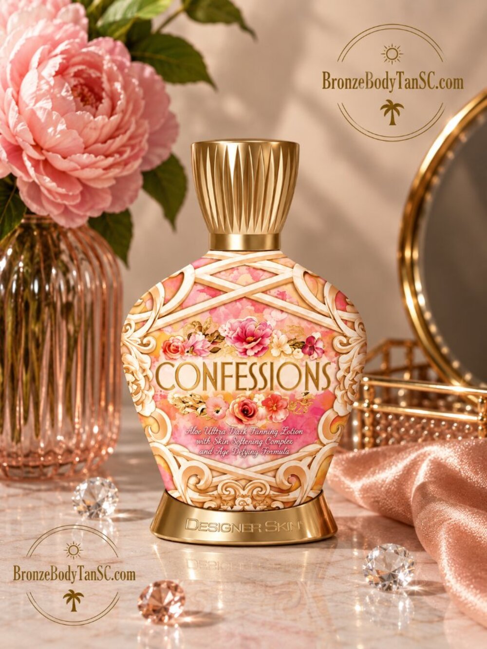 ☀️Confessions☀️20x Hypoallergenic Bronzer - Designer Skin -Tanning Lotion 13.5oz